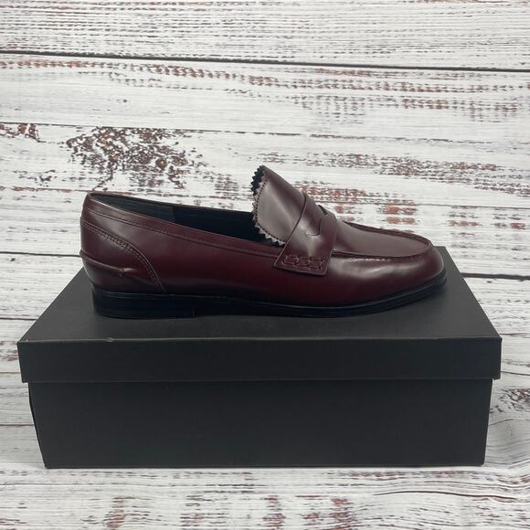 $150 Marc Fisher Women's Size 10M Dark Red Milton Slip On Loafer Flats - Picture 2 of 10